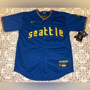 Seattle Mariners Cal Raleigh #29 City Connect Youth Stitched Jersey Size XL NWT